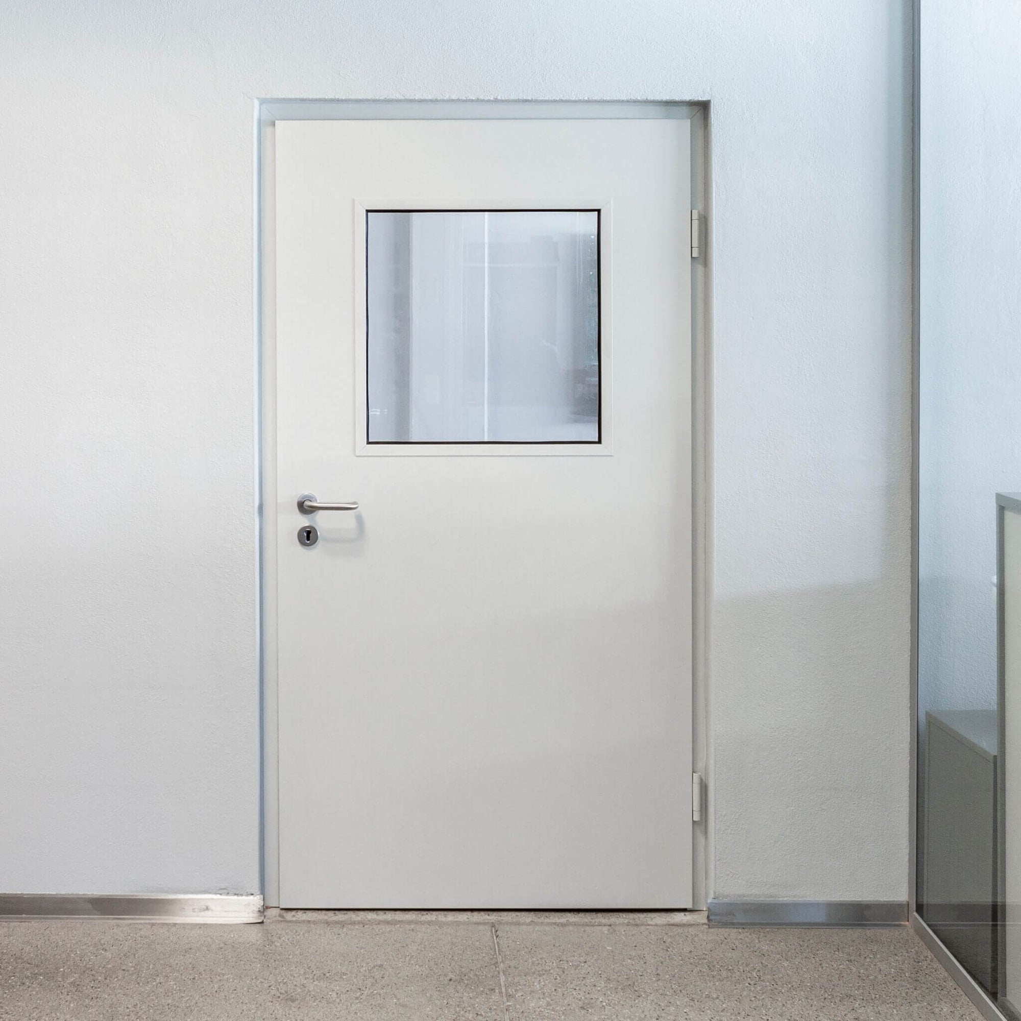 Brandschutztür mit Verglasung - Brandschutzglas oder Brandschutzfenster Innentür im Büro