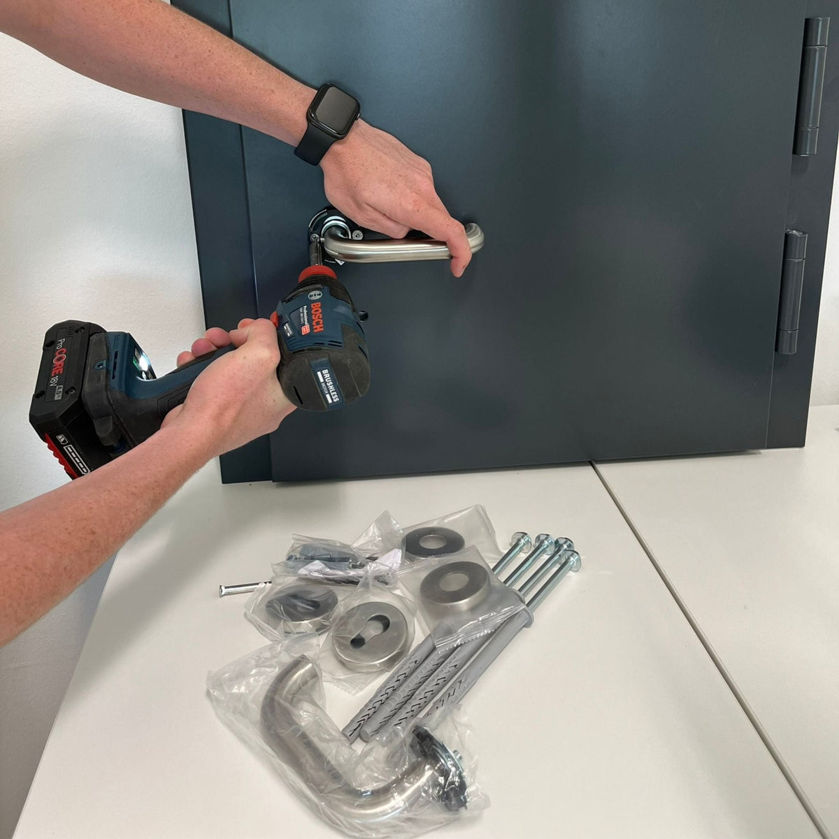 Montage von Brandschutztüren