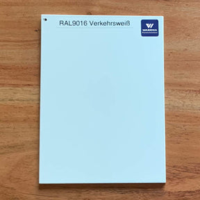 Blechmuster RAL-Farben für Brandschutztüren RAL 9016 Verkehrsweiß
